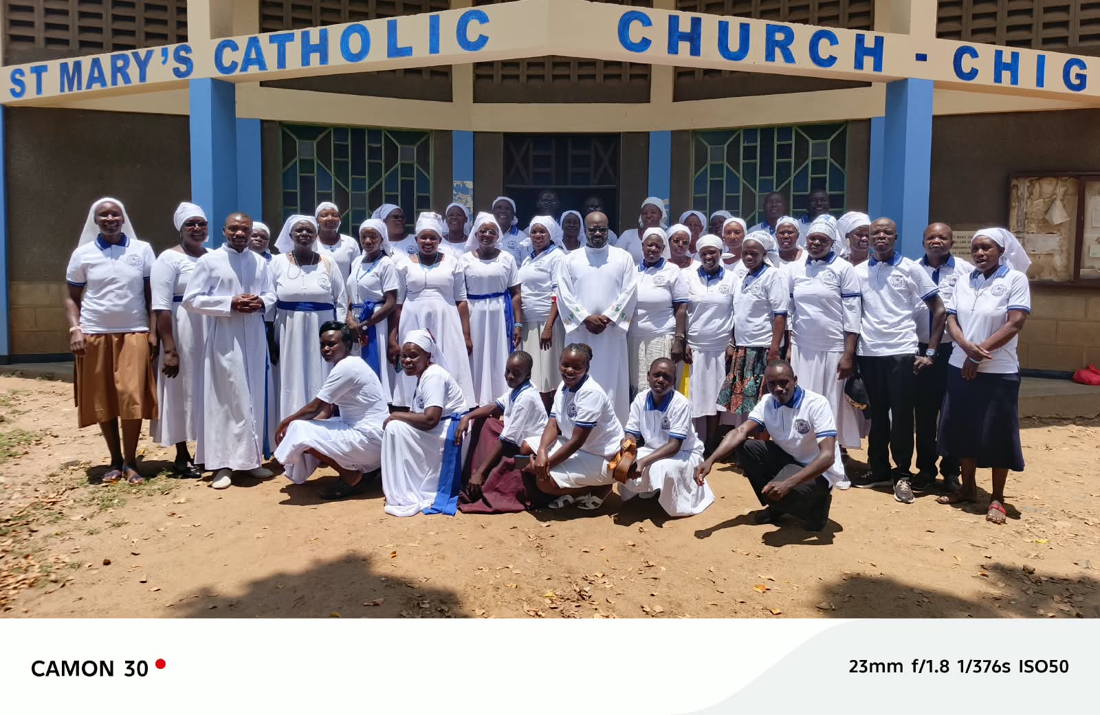 Parish posing for a photo with the Lectors